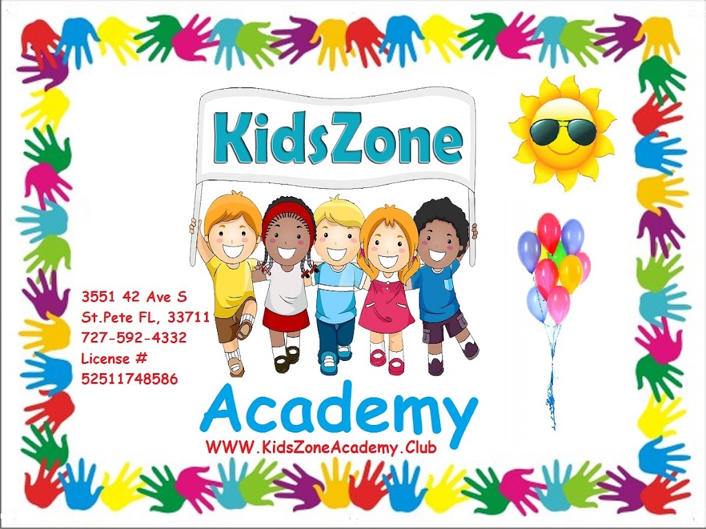 Kids Zone Academy LLC | 3551 42nd Ave S, St. Petersburg, FL 33711, USA | Phone: (727) 592-4332