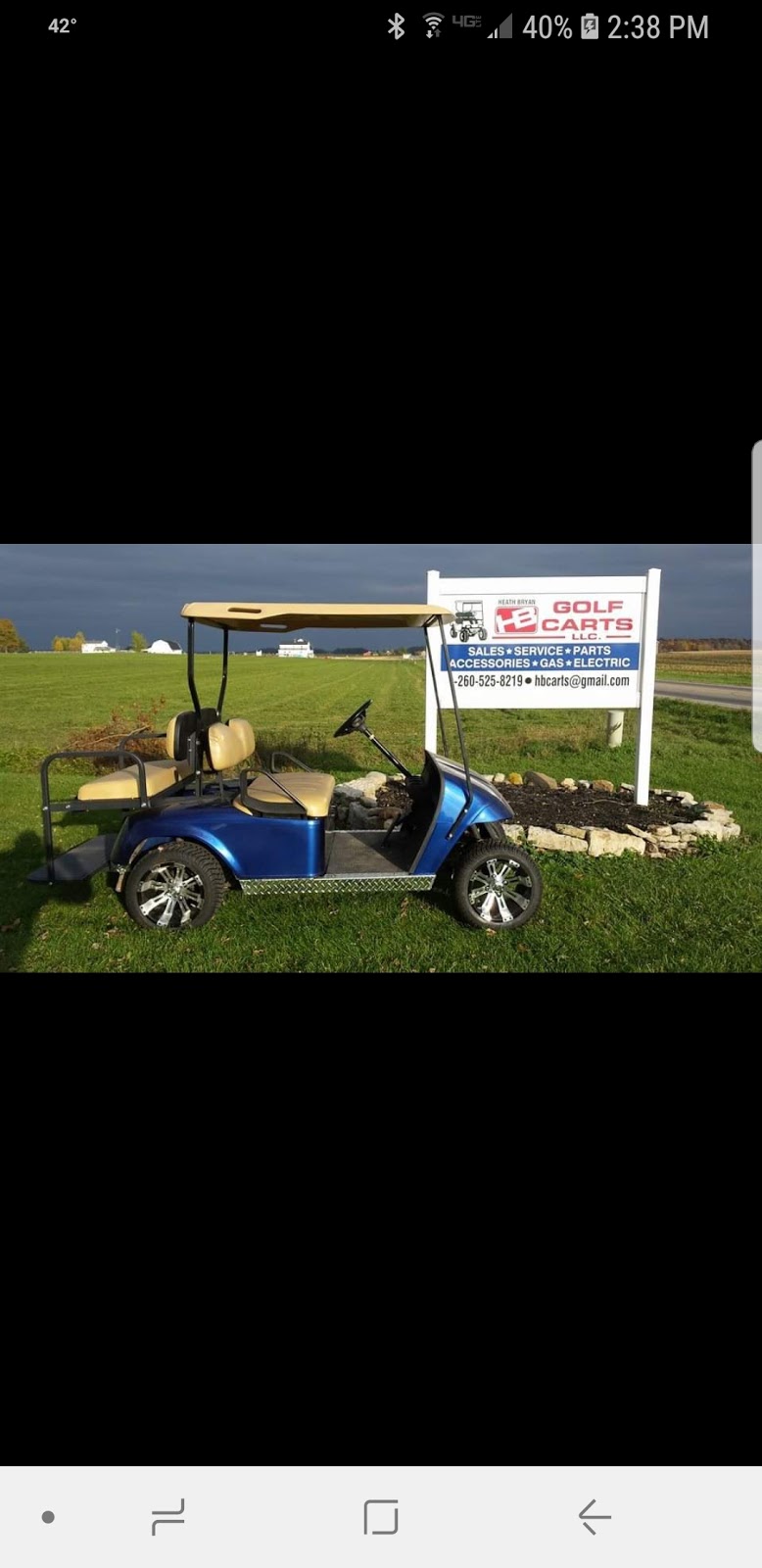 HB Golf Carts LLC | 775 IN-218, Berne, IN 46711 | Phone: (260) 525-8219