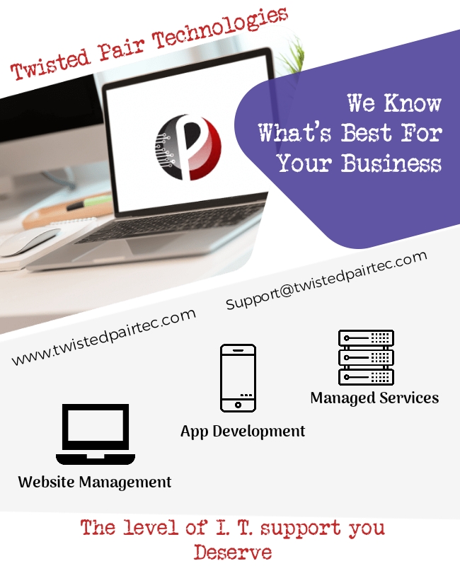 Twisted Pair Technologies | 536 Colonel Byrd St, Chesapeake, VA 23323, USA | Phone: (757) 803-9208