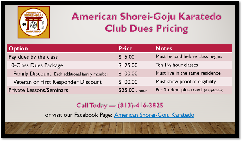 American Shorei-Goju Karatedo Club | 3216 Bianco Terrace, Round Rock, TX 78665 | Phone: (813) 416-3825