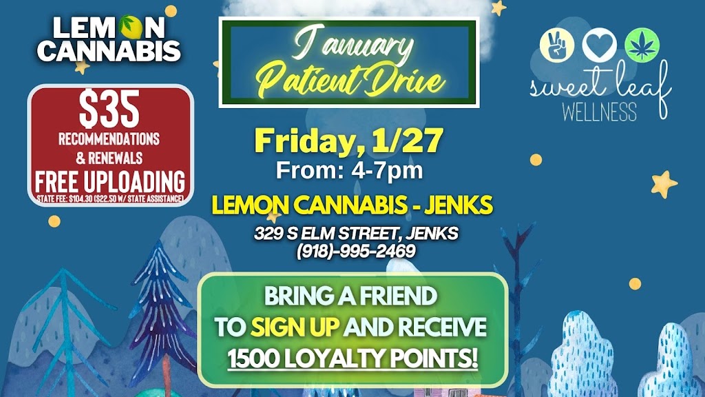 Lemon Cannabis - Jenks Medical Marijuana Dispensary | 329 S Elm St, Jenks, OK 74037, USA | Phone: (918) 995-2469