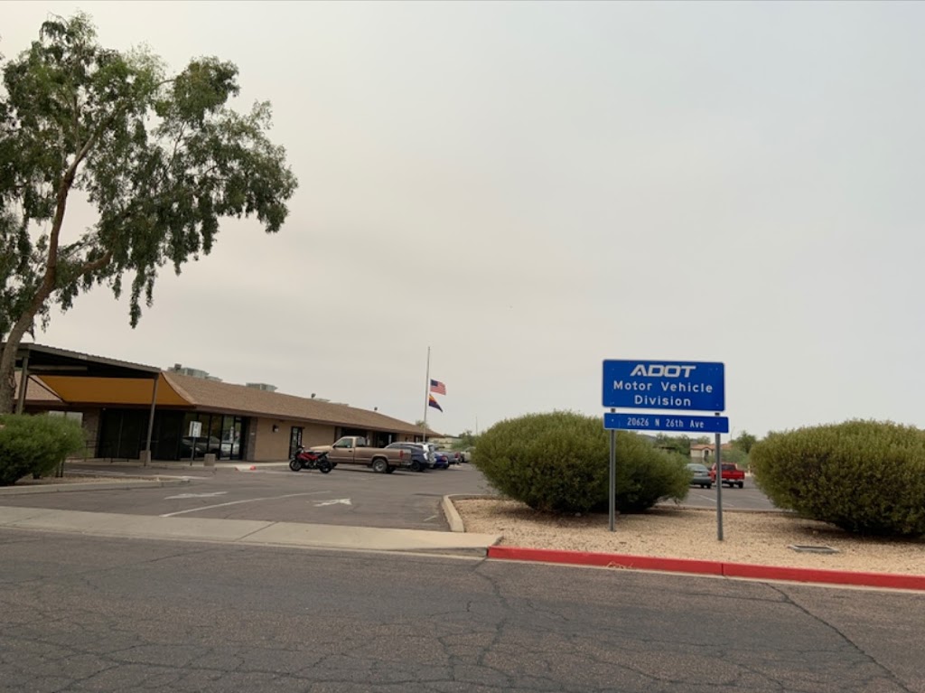 Arizona Motor Vehicle Division | 20626 N 26th Ave, Phoenix, AZ 85027, USA | Phone: (602) 255-0072