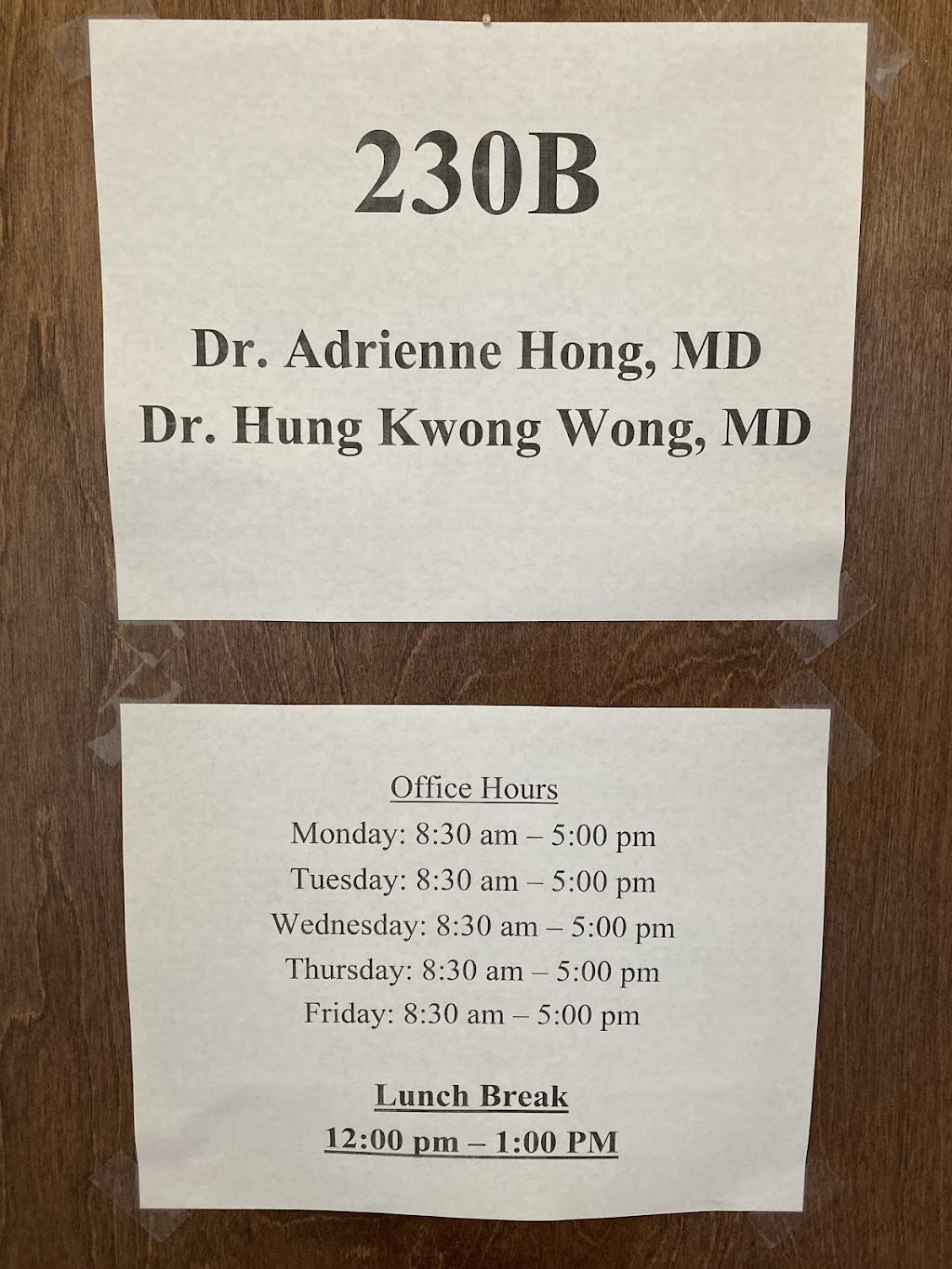 Wong, Hung-Kwong MD | 10430 S De Anza Blvd Ste 230B, Cupertino, CA 95014, USA | Phone: (408) 295-1886
