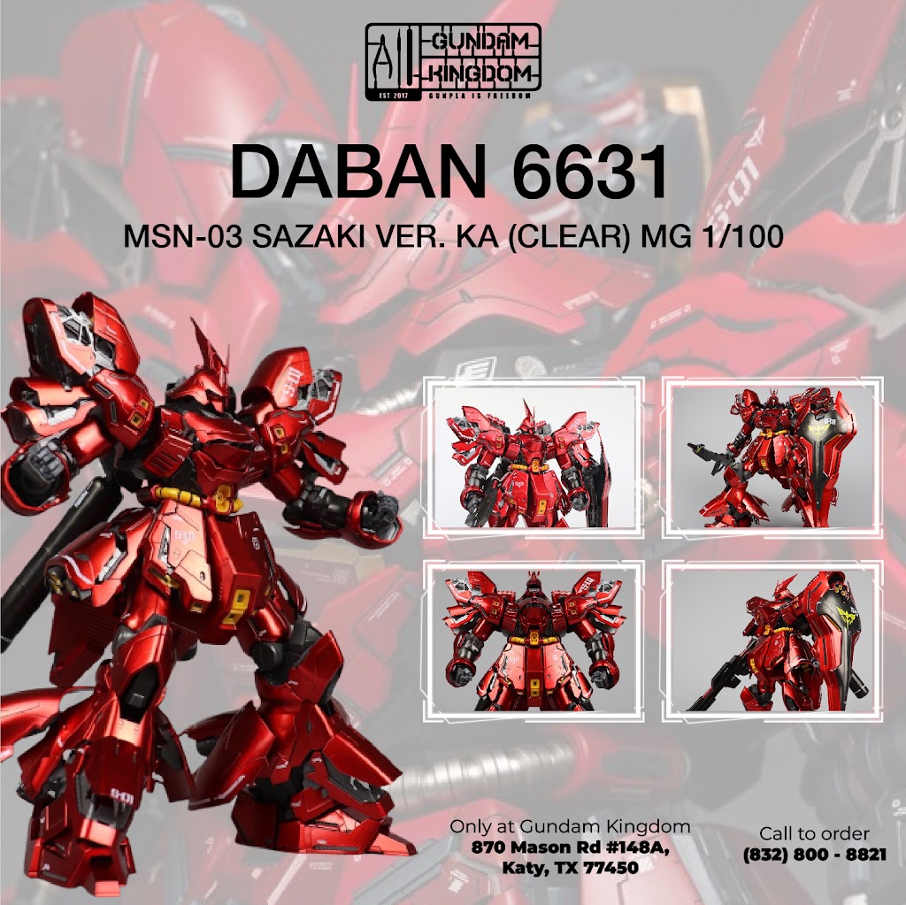 Gundam Kingdom | 870 Mason Rd #148A, Katy, TX 77450, USA | Phone: (832) 800-8821