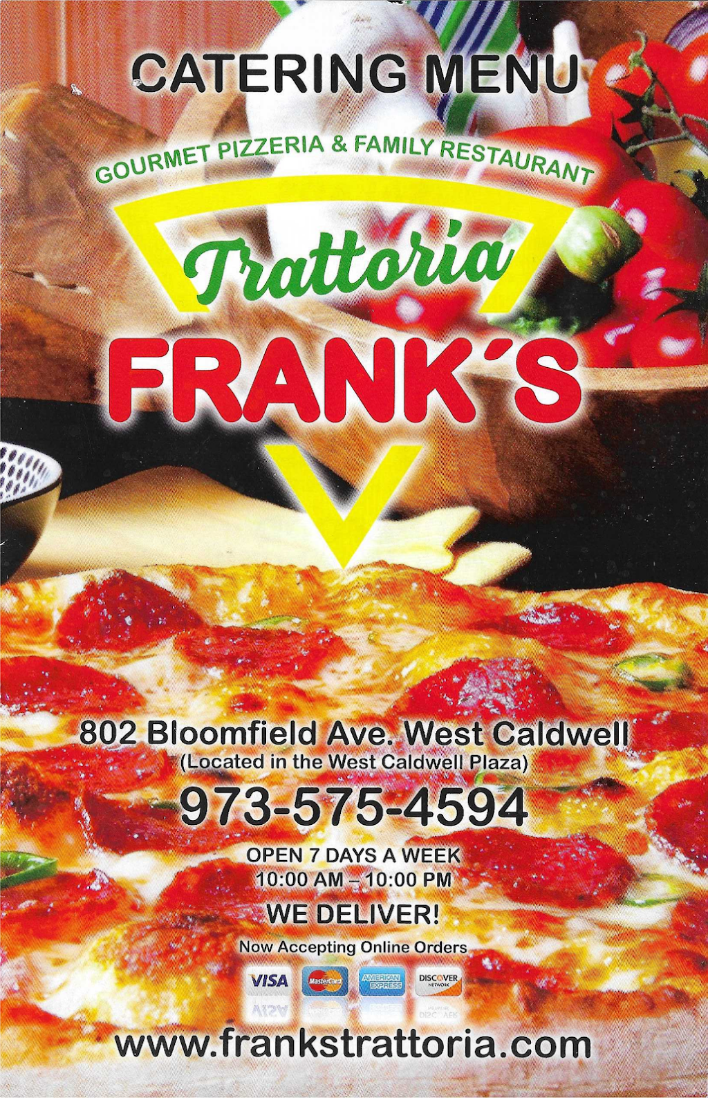 Franks Trattoria (West Caldwell) | 802 Bloomfield Ave, West Caldwell, NJ 07006, USA | Phone: (973) 575-4594