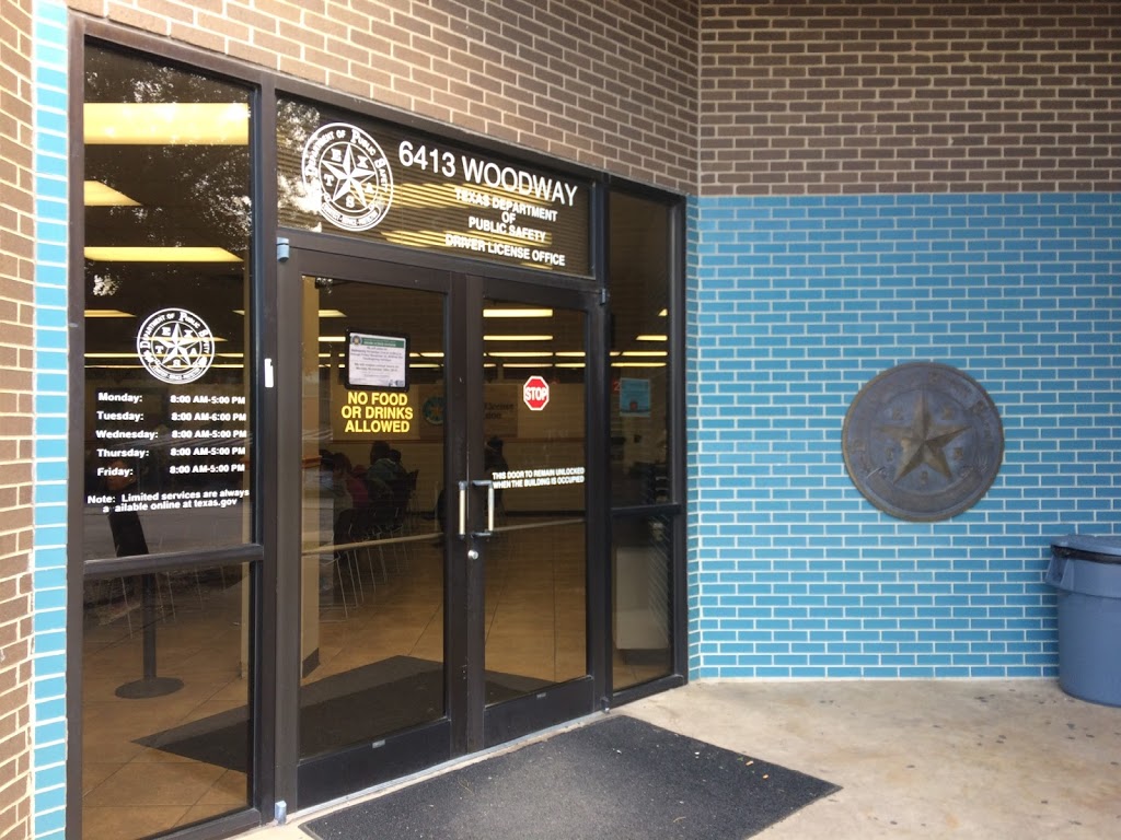 Texas Department of Public Safety | 6413 Woodway Dr, Fort Worth, TX 76133, USA | Phone: (817) 294-1075