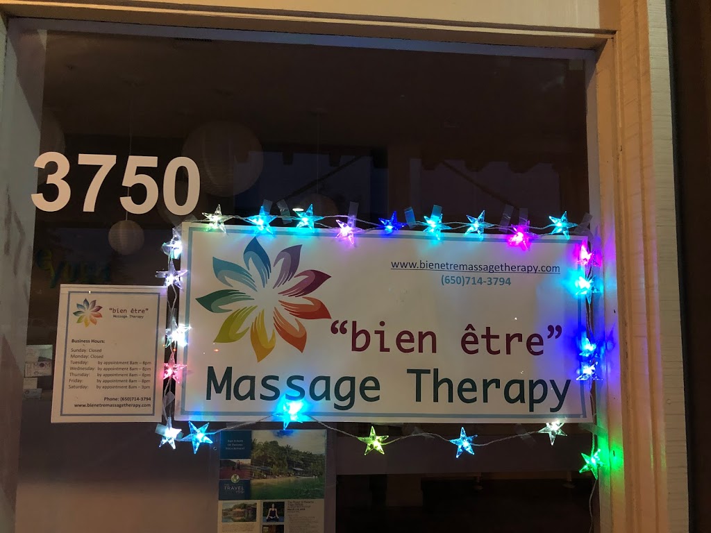 Bien Etre Massage Therapy | 3756 Florence St, Redwood City, CA 94063, USA | Phone: (650) 714-3794