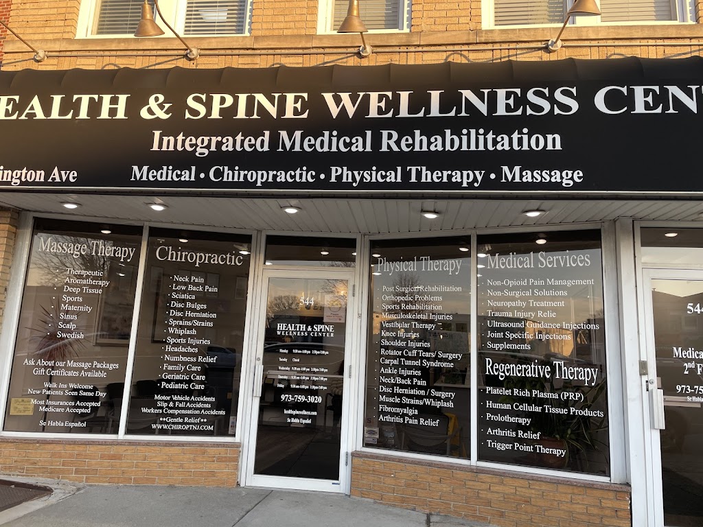 Health & Spine Wellness Center | 544 Washington Ave, Belleville, NJ 07109, USA | Phone: (973) 759-3020
