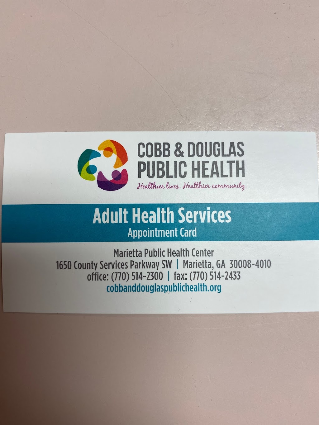 Cobb & Douglas Public Health | 1650 County Services Pkwy, Marietta, GA 30008, USA | Phone: (770) 514-2300