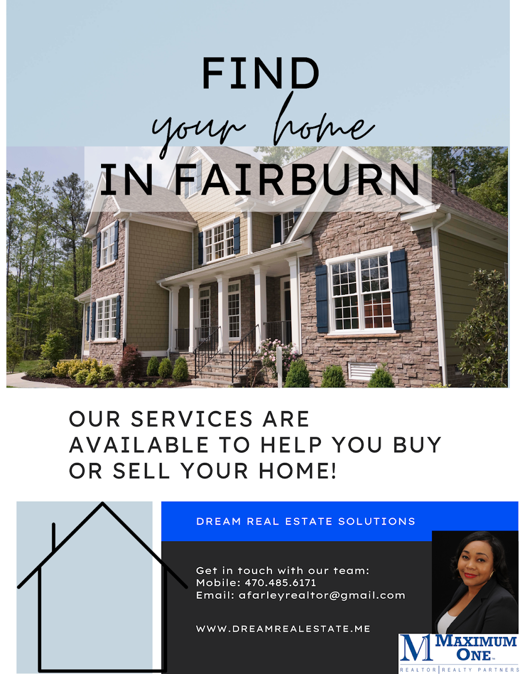Andrea Farley with Dream Real Estate Solutions | 1590 Phoenix Blvd Ste 150, Atlanta, GA 30349, USA | Phone: (404) 965-5041
