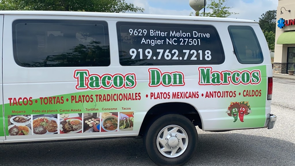 Tacos Don Marcos | 9629 Bitter Melon Dr, Angier, NC 27501, USA | Phone: (919) 762-7218