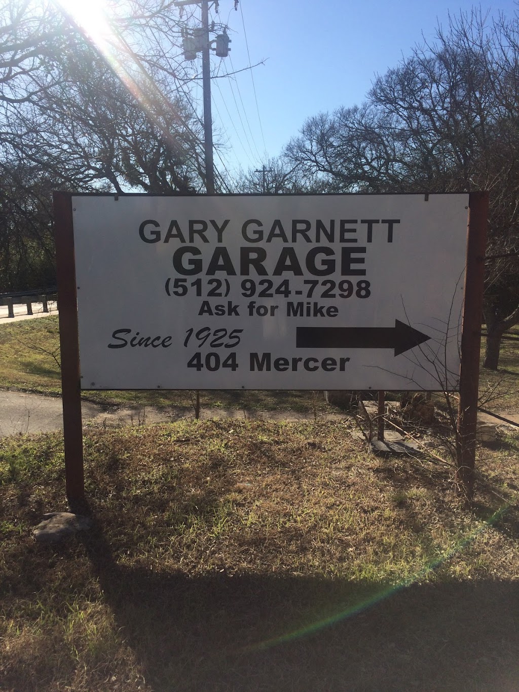 Garnett Garage | 404 W Mercer St, Dripping Springs, TX 78620, USA | Phone: (512) 924-7298
