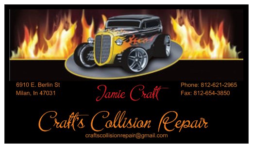Crafts Collision Repair | 6910 E Berlin St, Milan, IN 47031, USA | Phone: (812) 621-2965