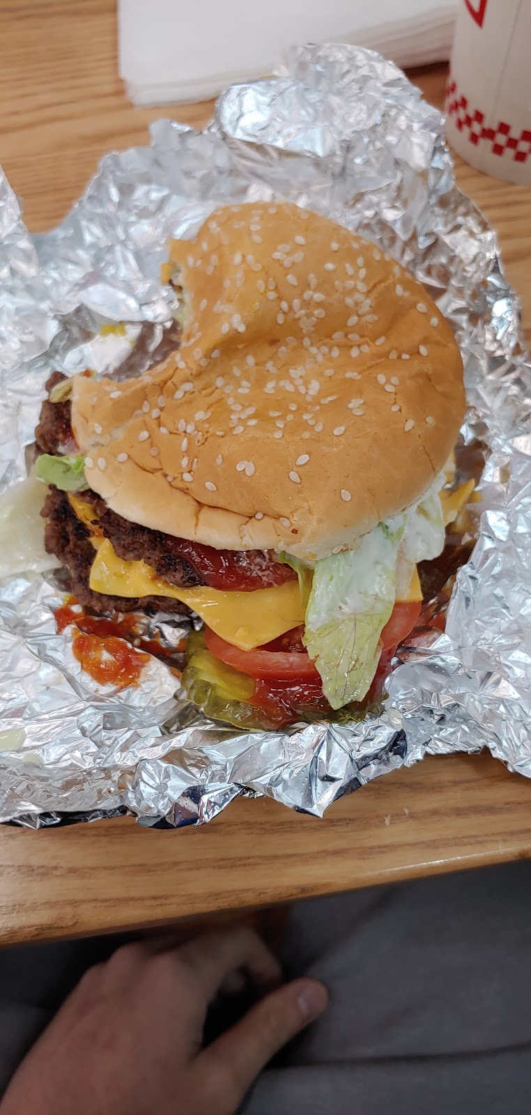 Five Guys | 15869 Fountain Plaza Dr, Ellisville, MO 63017, USA | Phone: (636) 527-9844