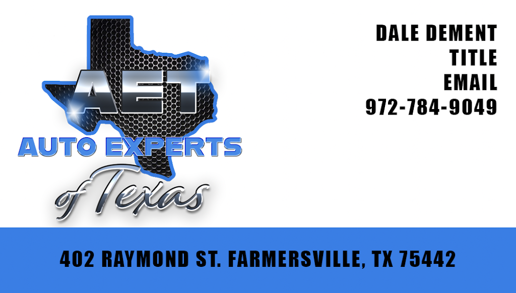 Auto Experts of Texas | 402 Raymond St, Farmersville, TX 75442, USA | Phone: (972) 784-9049