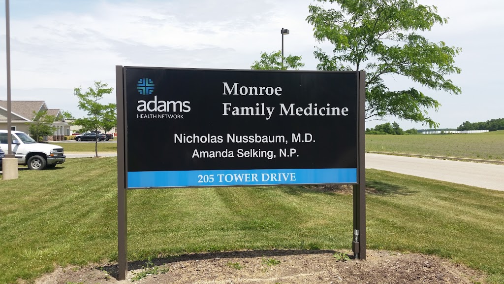 Adams Medical Group Monroe | 205 Tower Dr, Monroe, IN 46772, USA | Phone: (260) 692-6163