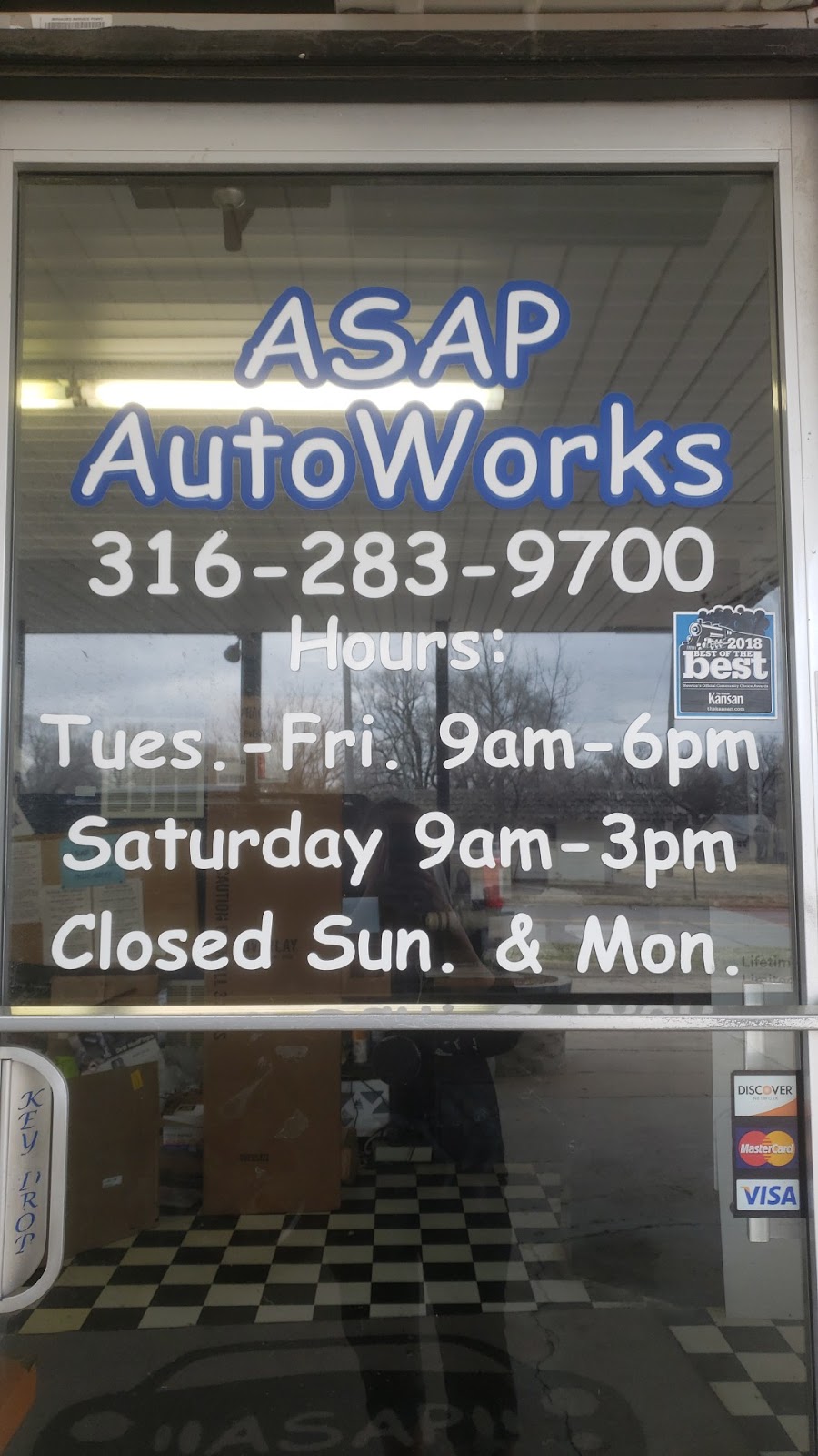 ASAP AutoWorks, LLC | 500 Washington Rd, Newton, KS 67114, USA | Phone: (316) 283-9700