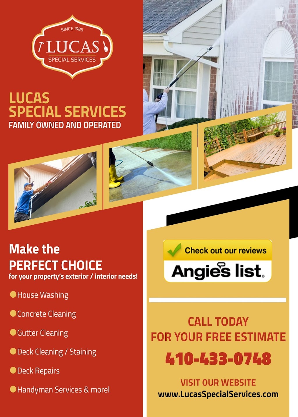 Lucas Special Services | 932 Long Manor Dr, Middle River, MD 21220, USA | Phone: (443) 904-6487