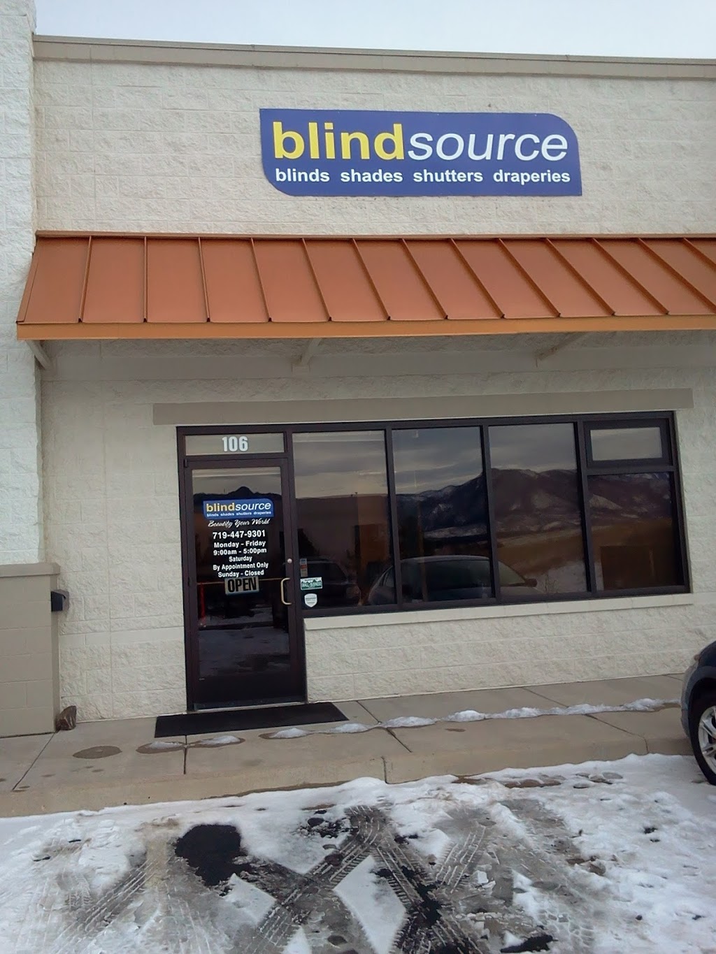 Blindsource, LLC | 1775 Jet Stream Dr Ste 106, Colorado Springs, CO 80921, USA | Phone: (719) 447-9301