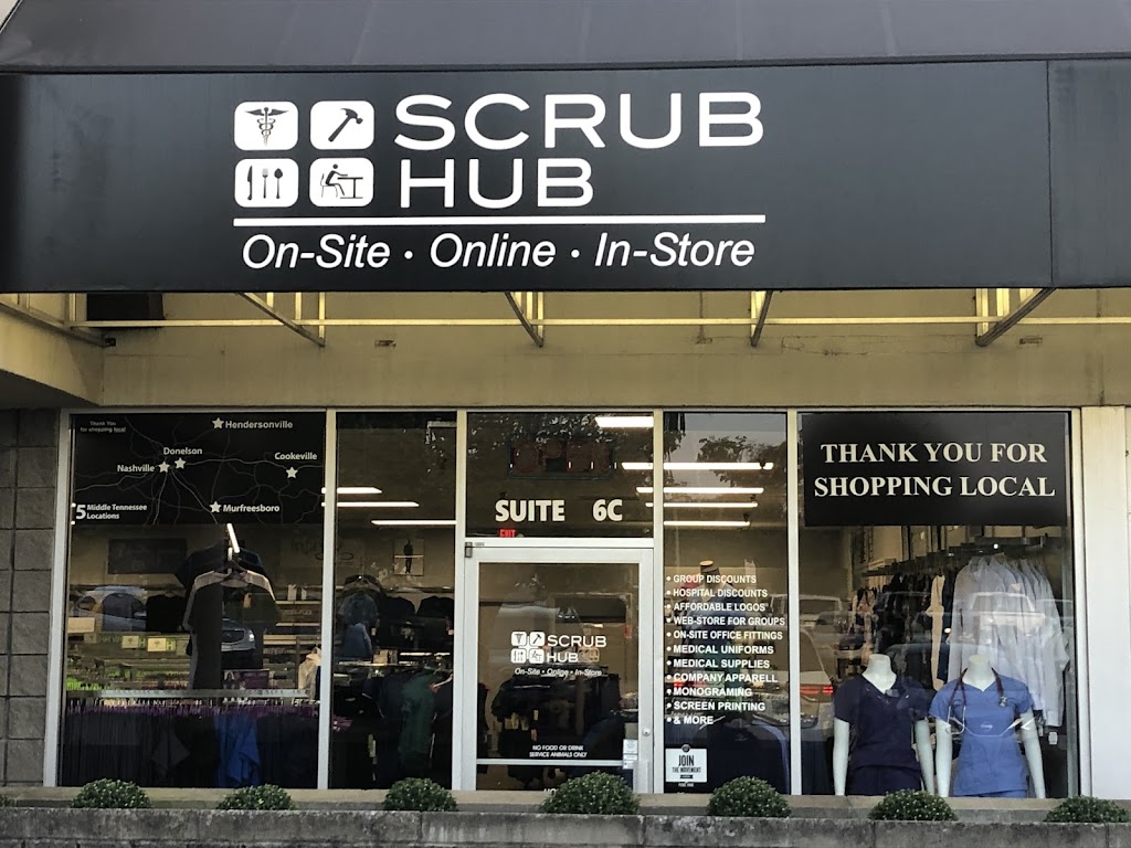 Scrub Hub Hendersonville | 393 E Main St Suite 6C, Hendersonville, TN 37075, USA | Phone: (615) 431-2302