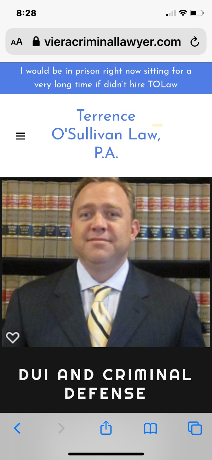 Terrence OSullivan Law, P.A. | 3810 Murrell Rd #340, Rockledge, FL 32955, USA | Phone: (321) 422-2882