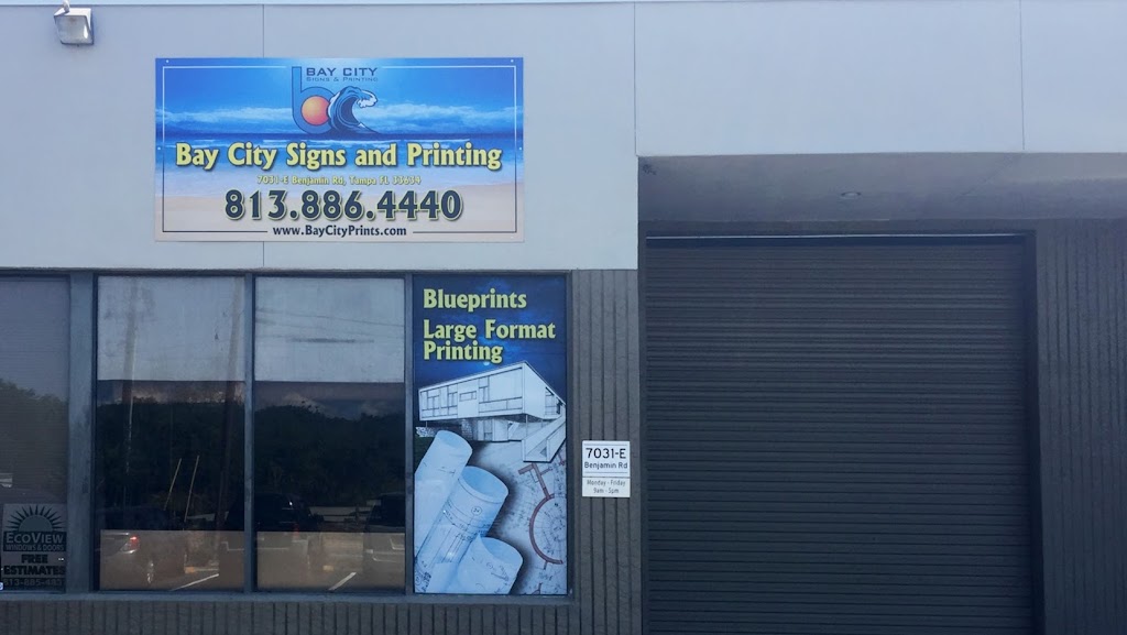 Bay City Xpress Signs and Printing | 7031 Benjamin Rd E, Tampa, FL 33634, USA | Phone: (813) 886-4440