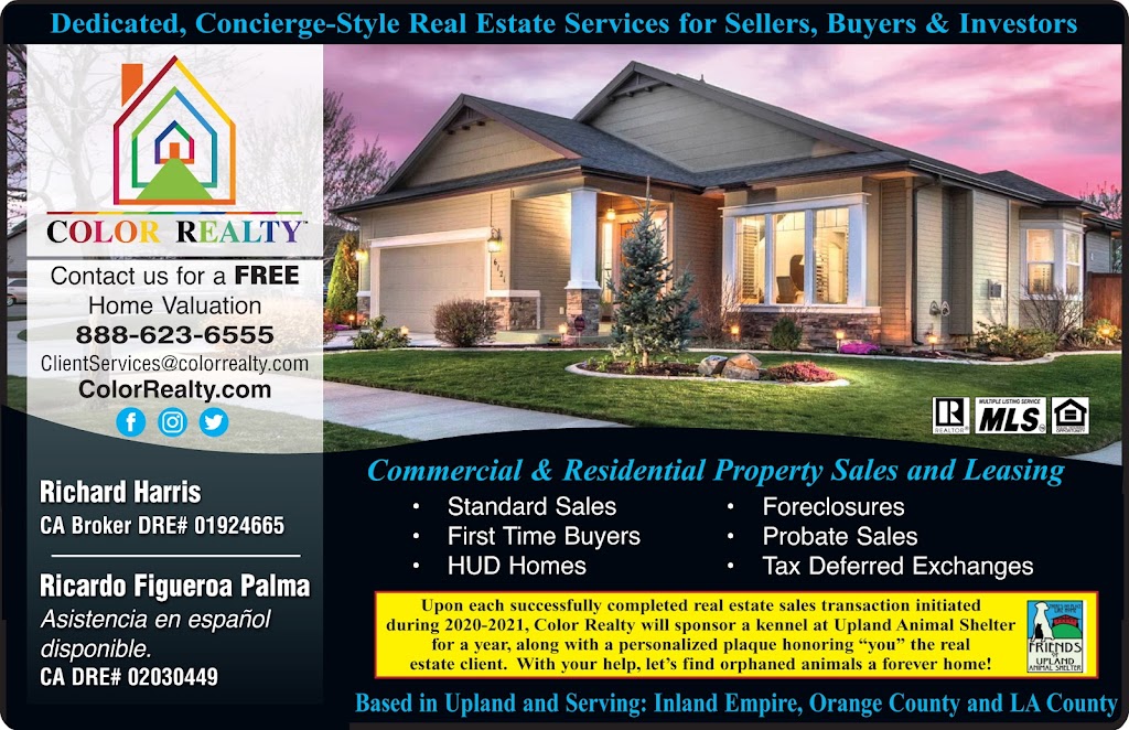 Color Realty Inc. Real Estate Brokerage | 1801 Albright Way, Upland, CA 91784, USA | Phone: (888) 617-6233