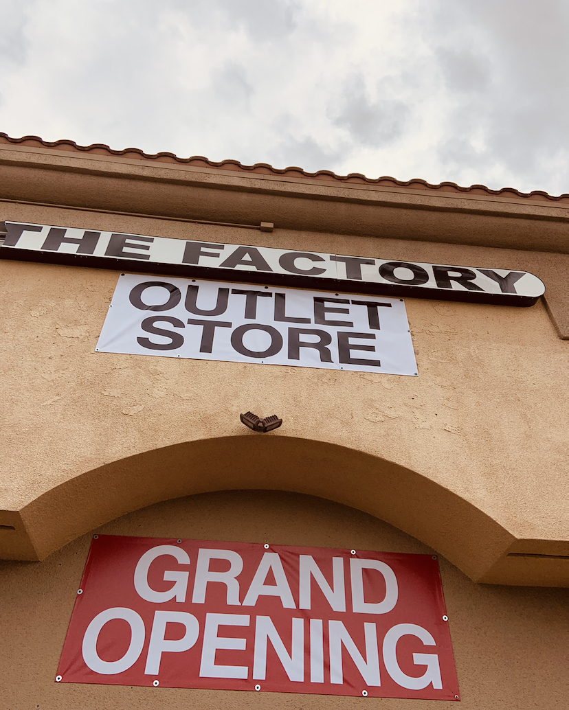 The Factory Outlet Store T.FO.S. | 6700 W Charleston Blvd Suite G, Las Vegas, NV 89146, USA | Phone: (619) 782-1693