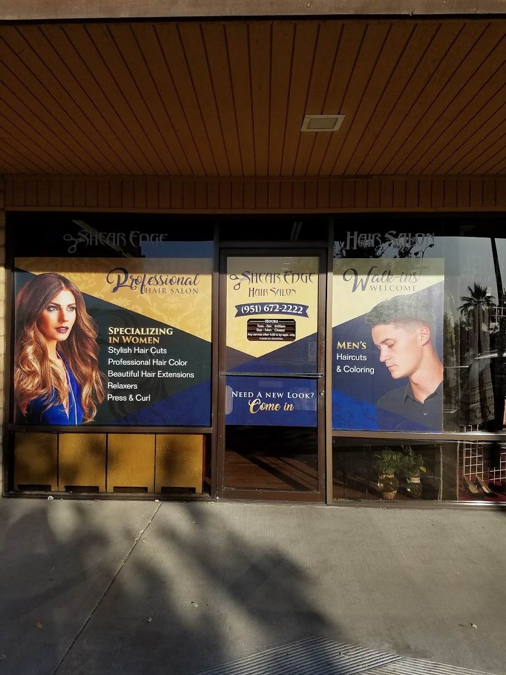 Shear Edge Hair Salon | 27388 Sun City Blvd suite B, Sun City, CA 92586, USA | Phone: (951) 672-2222
