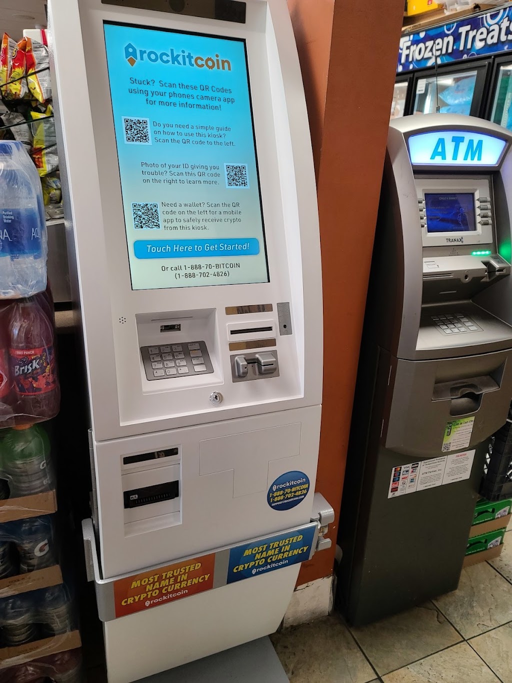 RockItCoin Bitcoin ATM | 2602 W Kennedy Blvd, Tampa, FL 33609, USA | Phone: (888) 702-4826