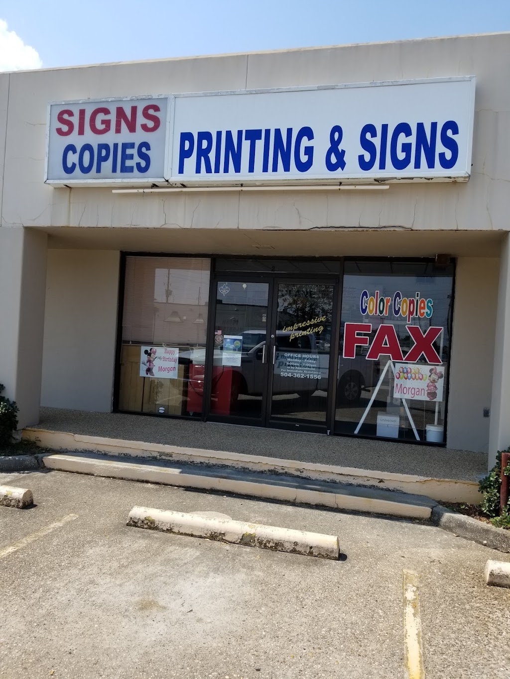 Impressive Printing & Signs | 1530 Lapalco Blvd #28, Harvey, LA 70058, USA | Phone: (504) 362-1556