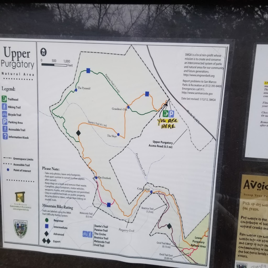 Upper Purgatory Trailhead | 1753 Valencia Way, San Marcos, TX 78666, USA | Phone: (512) 393-8400