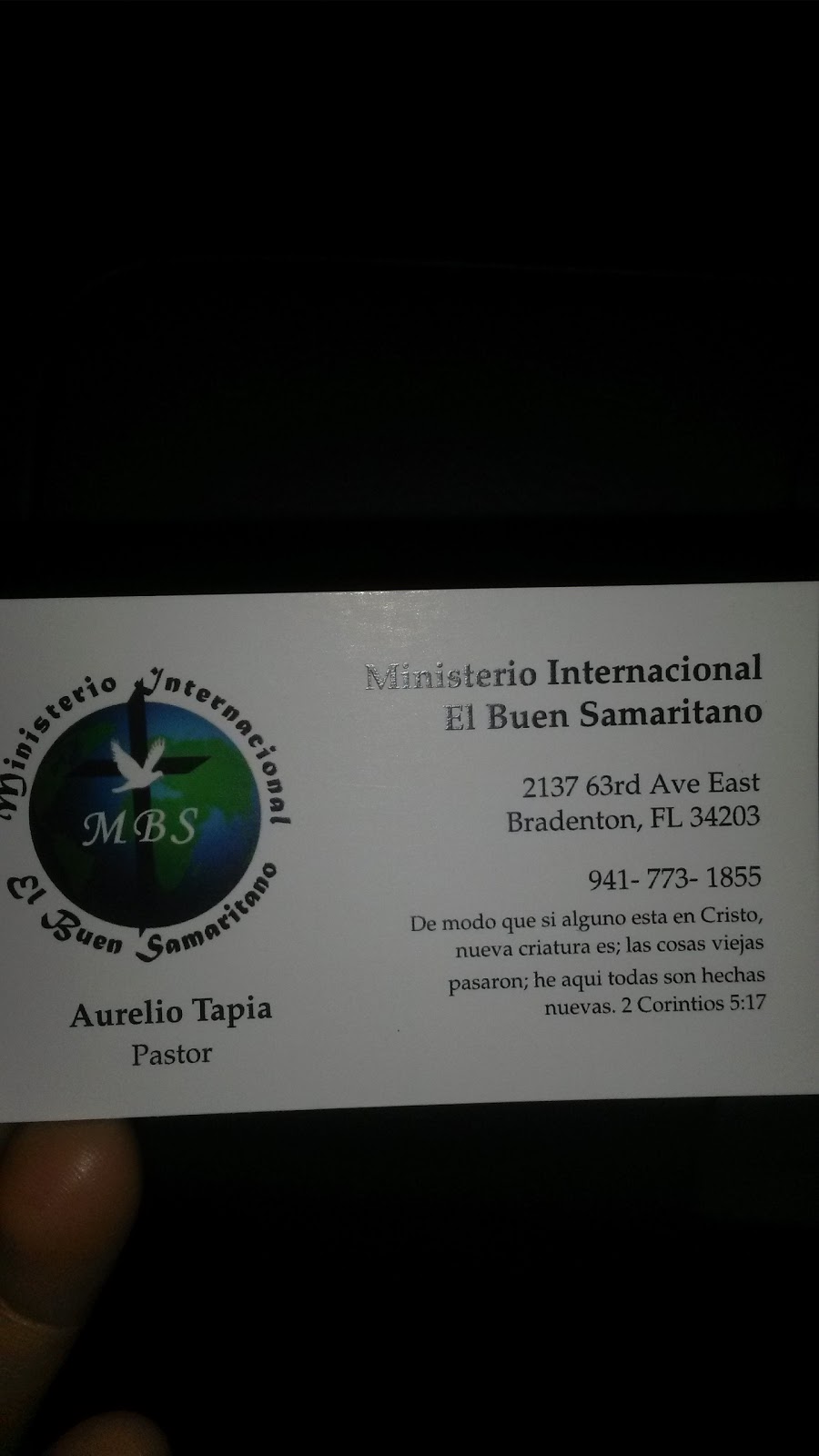 MINISTERIO INTERNACIONAL EL BUEN SAMARITANO | 2137 63rd Ave E, Bradenton, FL 34203, USA | Phone: (941) 773-1855