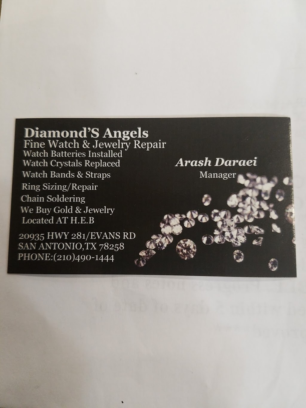 Diamonds Angels | 20935, 281 Evans Rd, San Antonio, TX 78258, USA | Phone: (210) 490-1444