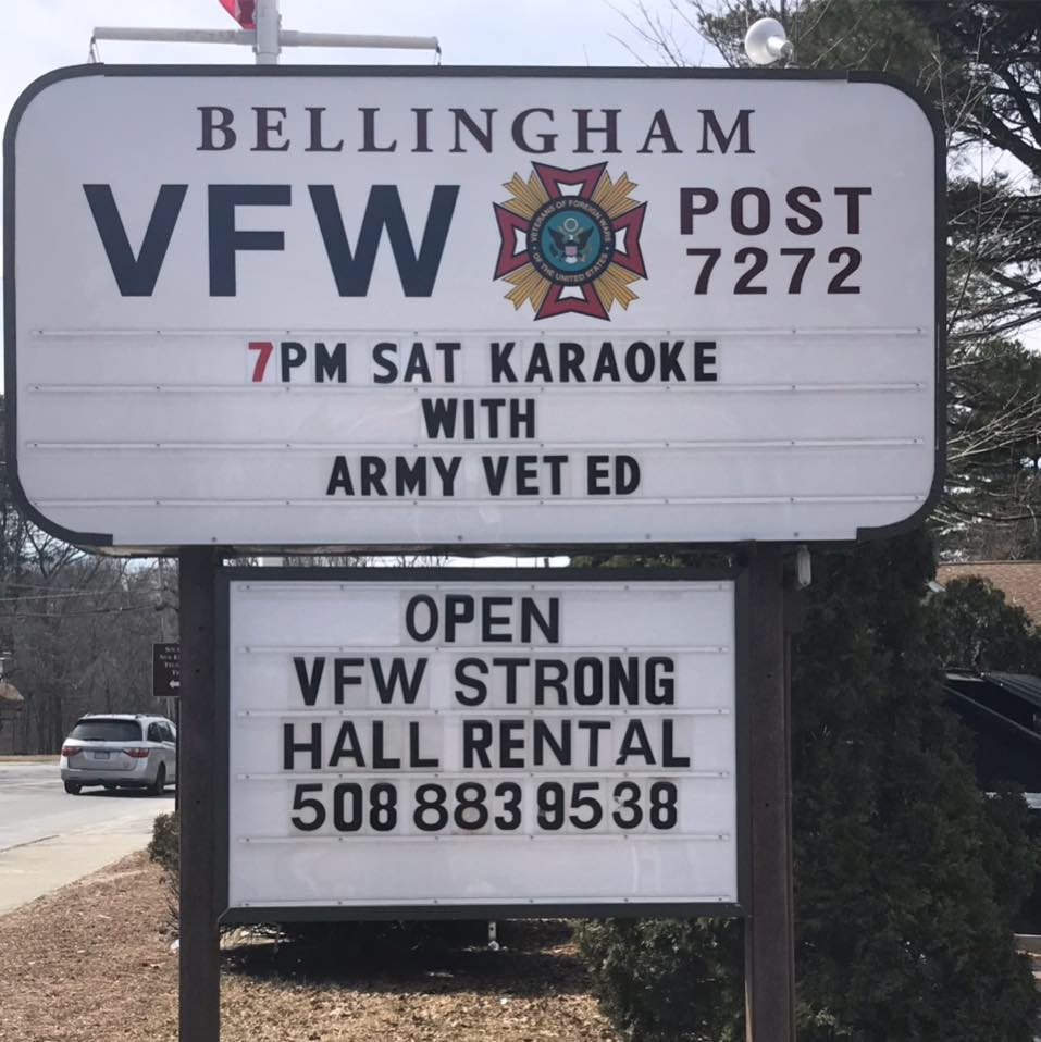 VFW Post 7272 | 940 S Main St #7272, Bellingham, MA 02019, USA | Phone: (508) 883-9538