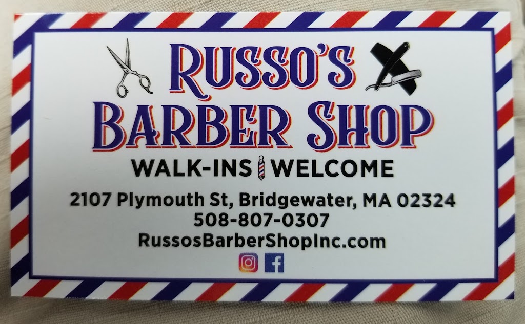 Russos Barbershop | 2107 Plymouth St, Bridgewater, MA 02324, USA | Phone: (508) 807-0307