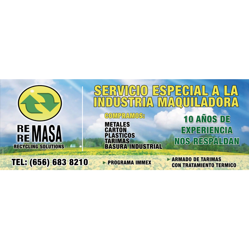 Reciclaje Y Recuperacion De Materiales, S.A. De C.V. | Panamericana 2651, Valle Dorado 1, 32573 Cd Juárez, Chih., Mexico | Phone: 656 683 8210