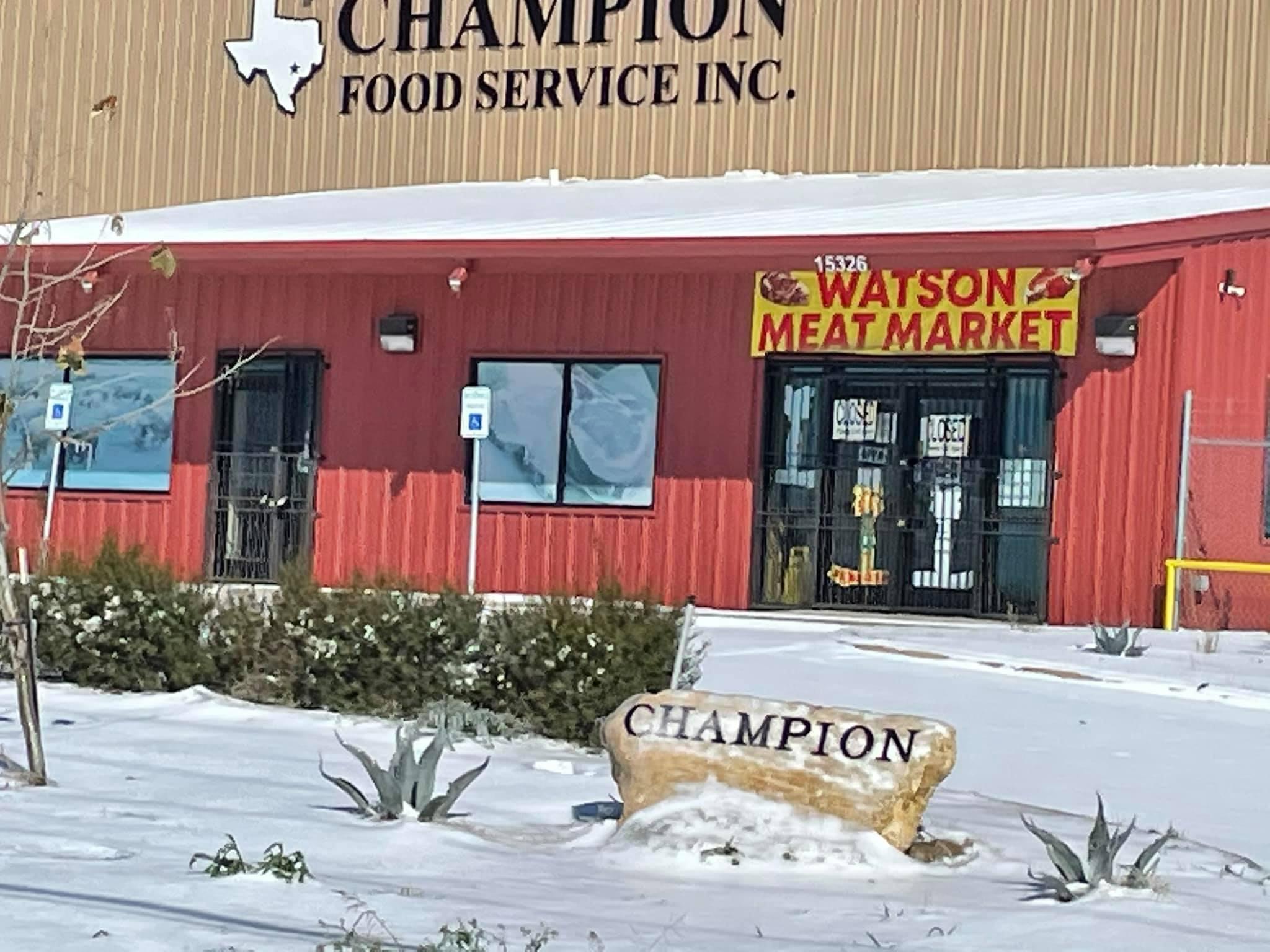 Champion Food Service | 15326 Watson Rd, Von Ormy, TX 78073, USA | Phone: (210) 736-2190