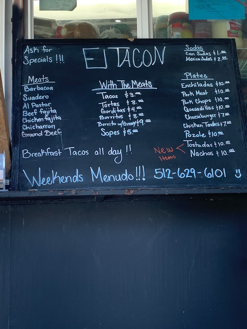 El Tacon | 236 Zimmerman Ave, Bastrop, TX 78602, USA | Phone: (512) 629-6101