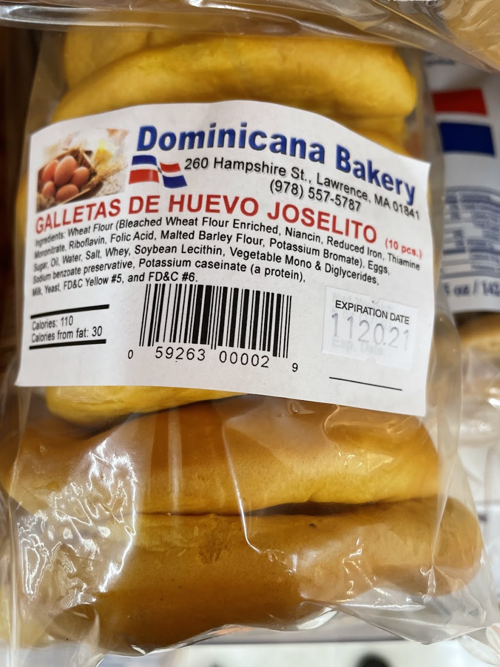 Dominicana Bakery | 260 Hampshire St, Lawrence, MA 01841, USA | Phone: (978) 557-5787