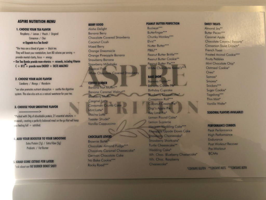 Aspire nutrition | 6612 Cooley Lake Rd, Waterford Twp, MI 48327, USA | Phone: (248) 242-4026