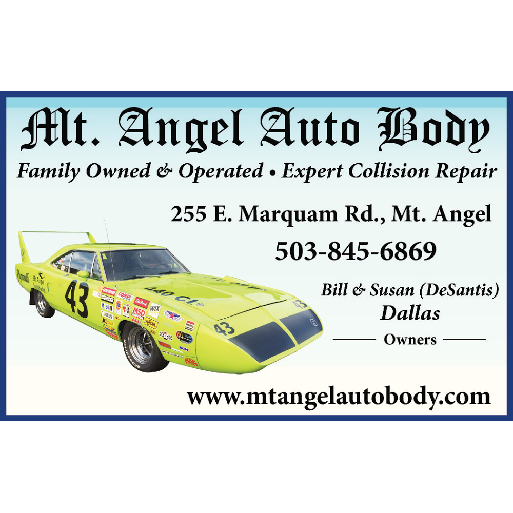 Mt Angel Auto Body | 255 E Marquam St, Mt Angel, OR 97362, USA | Phone: (503) 845-6869