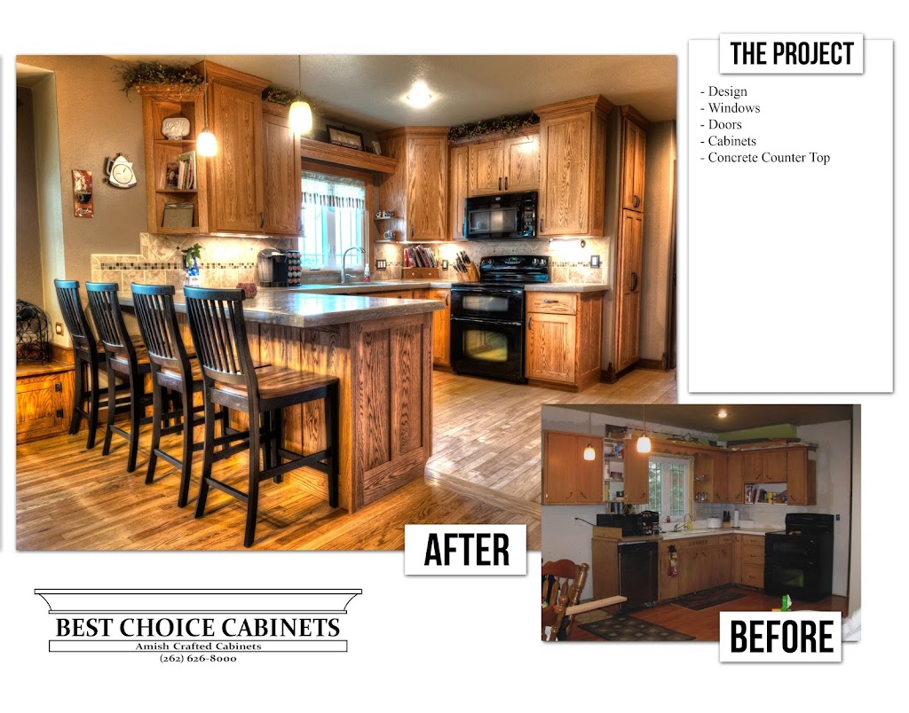 Best Choice Cabinets | 1206 Fond Du Lac Ave, Kewaskum, WI 53040 | Phone: (262) 626-8000