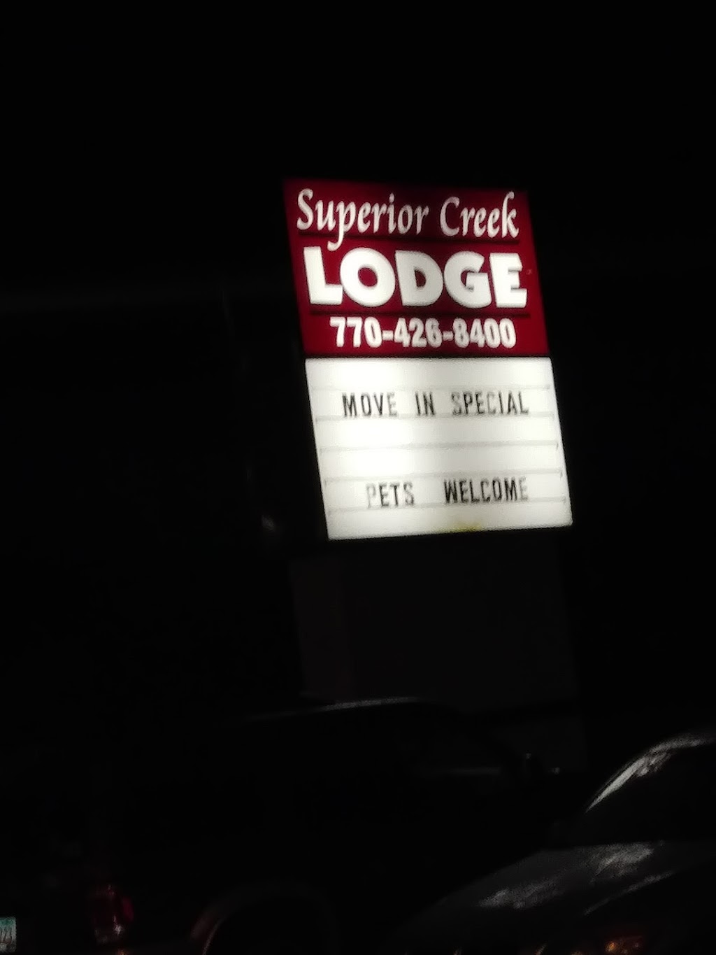 Superior Creek Lodge 275.00 weekly( Does NOT accept Pets) | 2945 Cobb Pkwy NW, Kennesaw, GA 30152, USA | Phone: (770) 426-8400