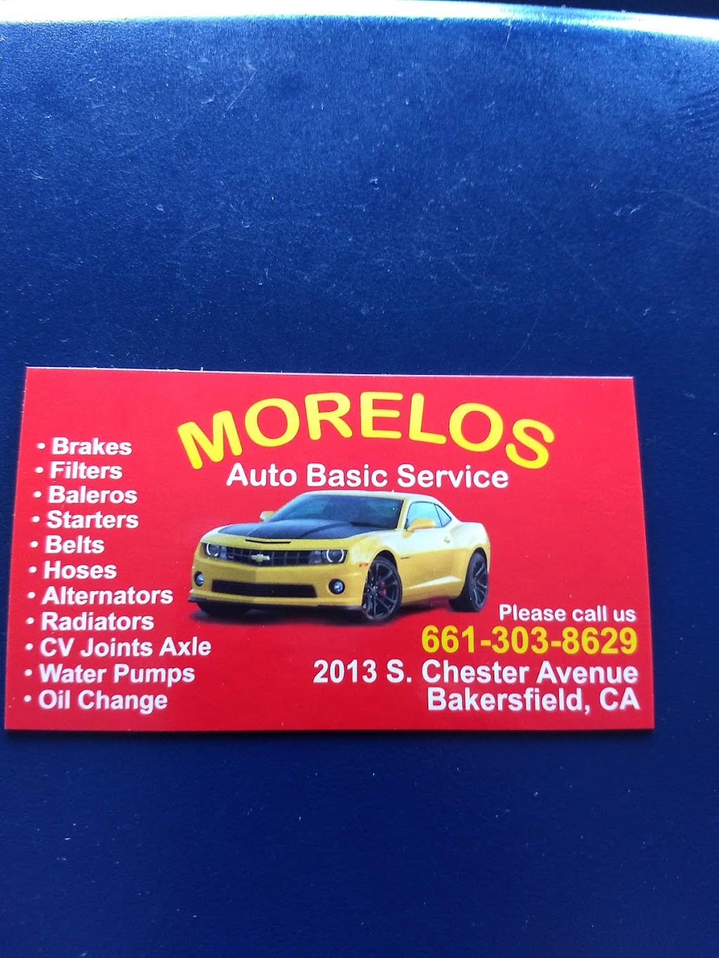 Morelos auto servicio básico | 2013 S Chester Ave, Bakersfield, CA 93304, USA | Phone: (661) 303-8629