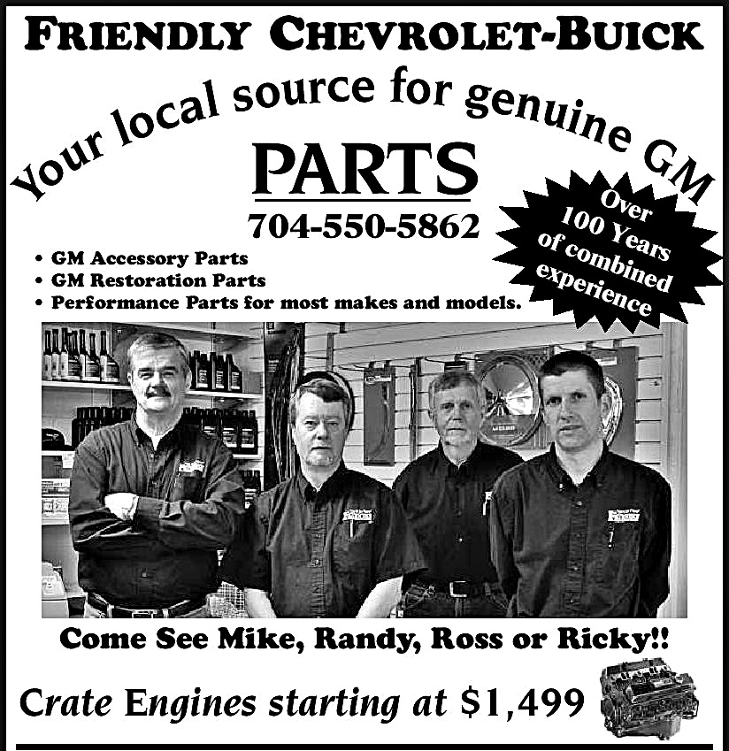 Friendly Chevrolet Buick Parts Department | 2307 US-52, Albemarle, NC 28001, USA | Phone: (704) 550-5862