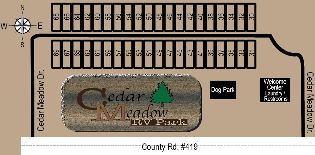 Cedar Meadow RV Park | 21 Cedar Meadow Dr, Anna, TX 75409, USA | Phone: (469) 739-2777