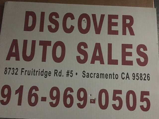 Discover Auto Sales | 8732 Fruitridge Rd Unit 5, Sacramento, CA 95826, USA | Phone: (916) 969-0505