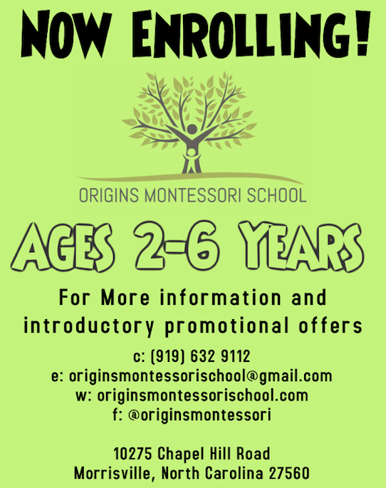 Origins Montessori School - 10275 Chapel Hill Rd, Morrisville, NC 27560