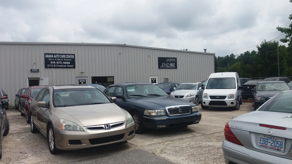 Amana Auto Care Center | B, 3413, 3712, Overlook Rd, Raleigh, NC 27616 | Phone: (919) 875-8888